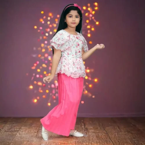 KIDSCUTE Girls Casual Top Pant