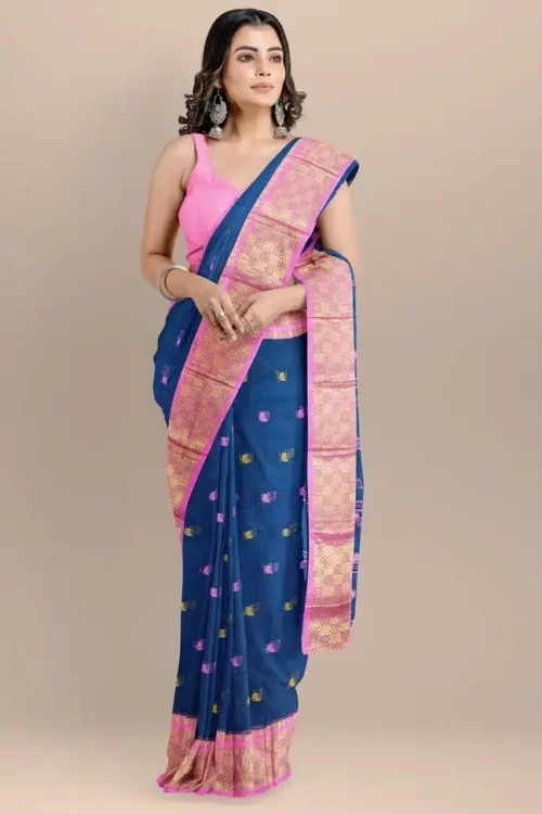 Tant Pure Cotton Saree - Image 3