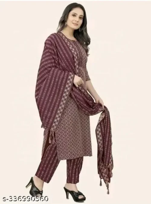 Kurta, Salwar & Dupatta Set - Image 2
