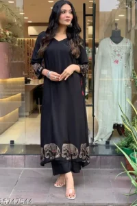 Black Anarkali Suit