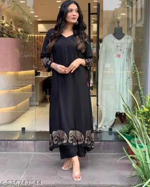 Black Anarkali Suit